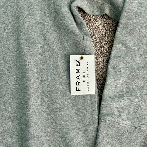 *FRAME DENIM Women’s French Terry L/S Crewneck Pullover O-20 - Picture 3 of 5